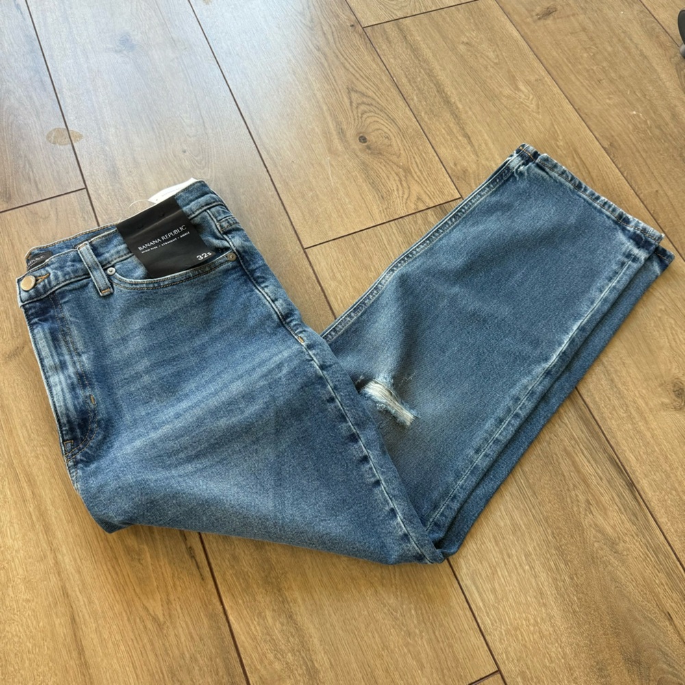 NWT Banana Republic High Rise Straight Ankle Jeans